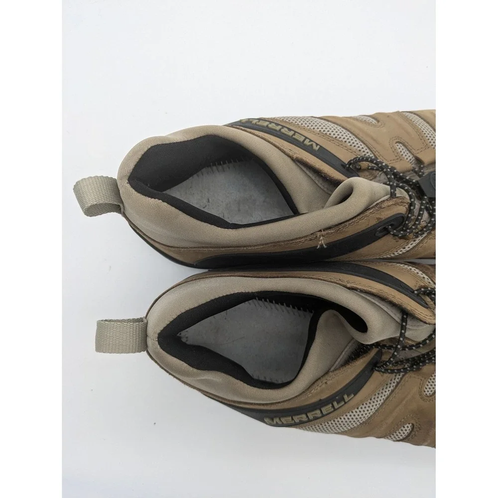 Merrell Mens Gorpcore Leather Hiking Chameleon 8 Shoes 14 Brown Vibram Trail